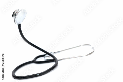 Stethoscope isolated on white background in on medical concept