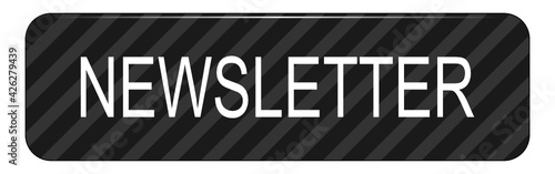 Newsletter Button on white backround - illustration