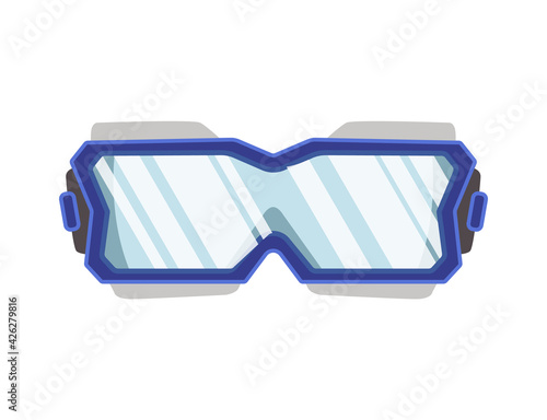 Snorkel mask for diving and swimming. Illustration of swimming masks or goggles for scuba diving. Realistic diver equipment for summer holidays