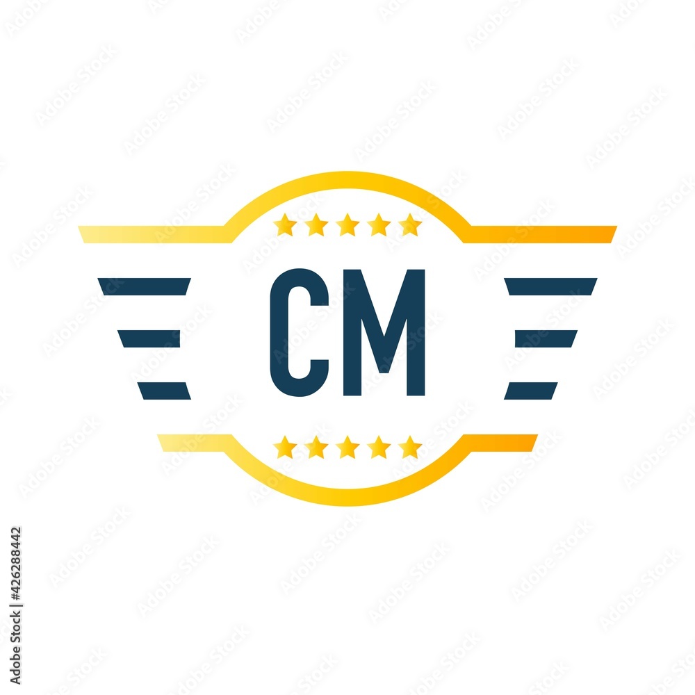 Initial Letter cm Wing Logo Design Template. Creative Wing template ...