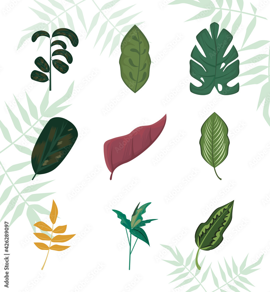 nature set icons nature set icons