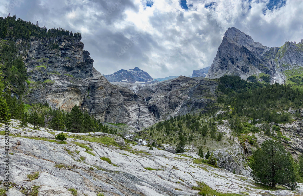 Gletschermoräne bei Rosenlaui im Berner Oberland