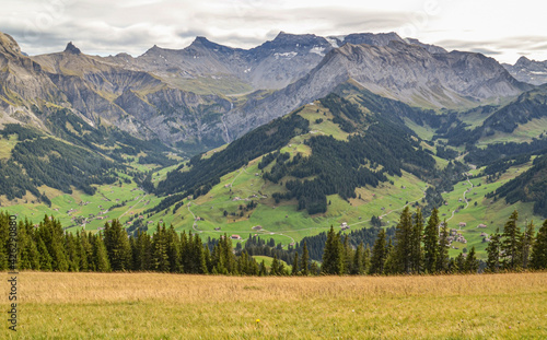 Bergpanorama rund um Adelboden im Berner Oberland