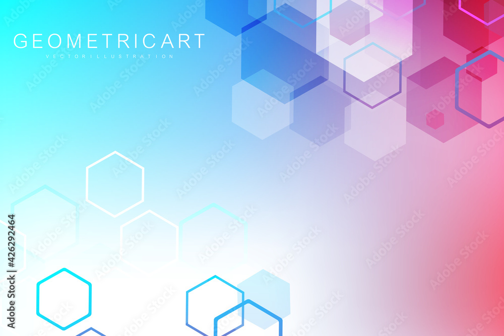 Technology structure molecular connect elements. Connection with hexagons elements. Vector illustration Technology structure molecular connect elements. Connection with hexagons elements. Vector illustration