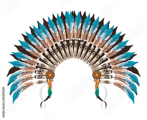 blue war bonnet