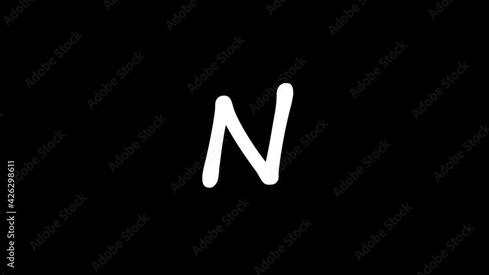 letter N of the English alphabet, learning English alphabet letters.
letter N of the English alphabet, learning English alphabet letters.