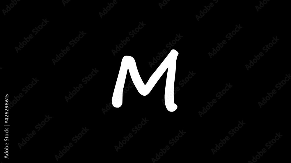 letter M of the English alphabet, learning English alphabet letters.
letter M of the English alphabet, learning English alphabet letters.