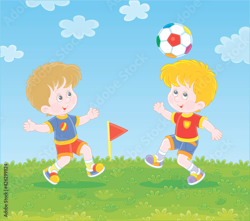 Little football players wit...