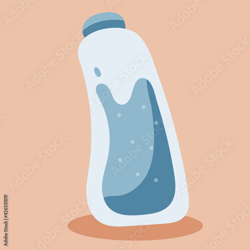 Anti-caries tooth rinse. Oral care concept. photo
