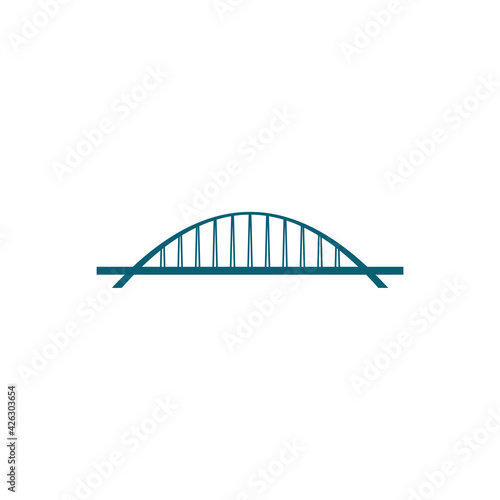 Bridge logo design vector illustration, Creative Bridge logo design concept template, symbols icons