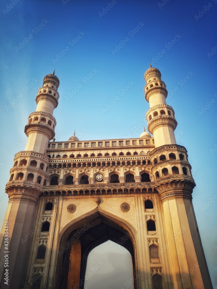 Charminar the iconing building, Is listed among the famous love structures in India, Built in 1591, Hyderabad.