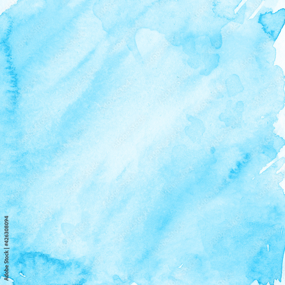 Obraz premium blue watercolor background