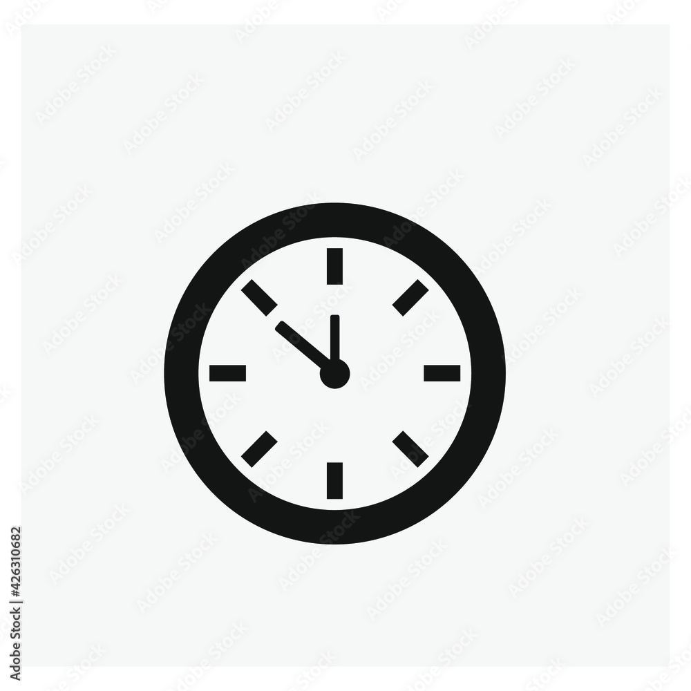 Clock vector icon. Editable stroke. Linear style sign for use on web design and mobile apps, logo. Symbol illustration. Pixel vector graphics - Vector Clock vector icon. Editable stroke. Linear style sign for use on web design and mobile apps, logo. Symbol illustration. Pixel vector graphics - Vector