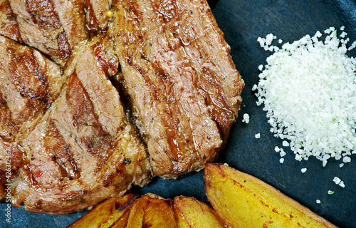  French Entrecote a la bordelaise photo