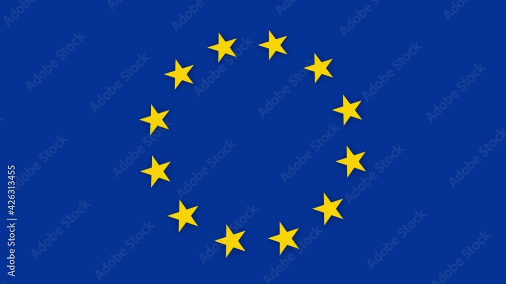 Europe Union Stars Animating on Blue Background
Europe Union Stars Animating on Blue Background