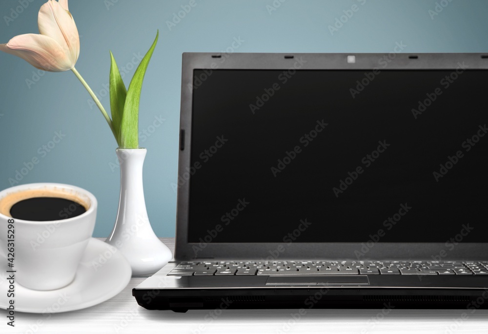 Fototapeta premium Laptop.