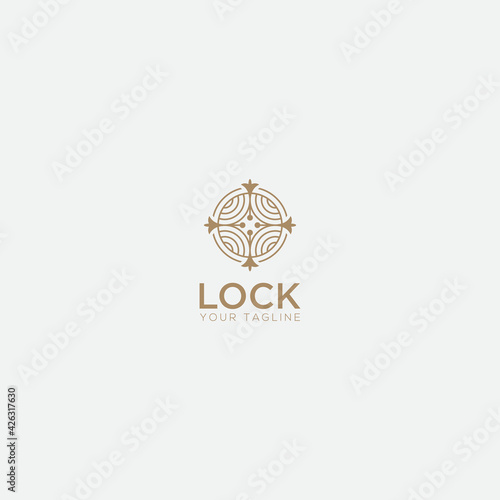 pattern simple lock arrow logo © Saferizen