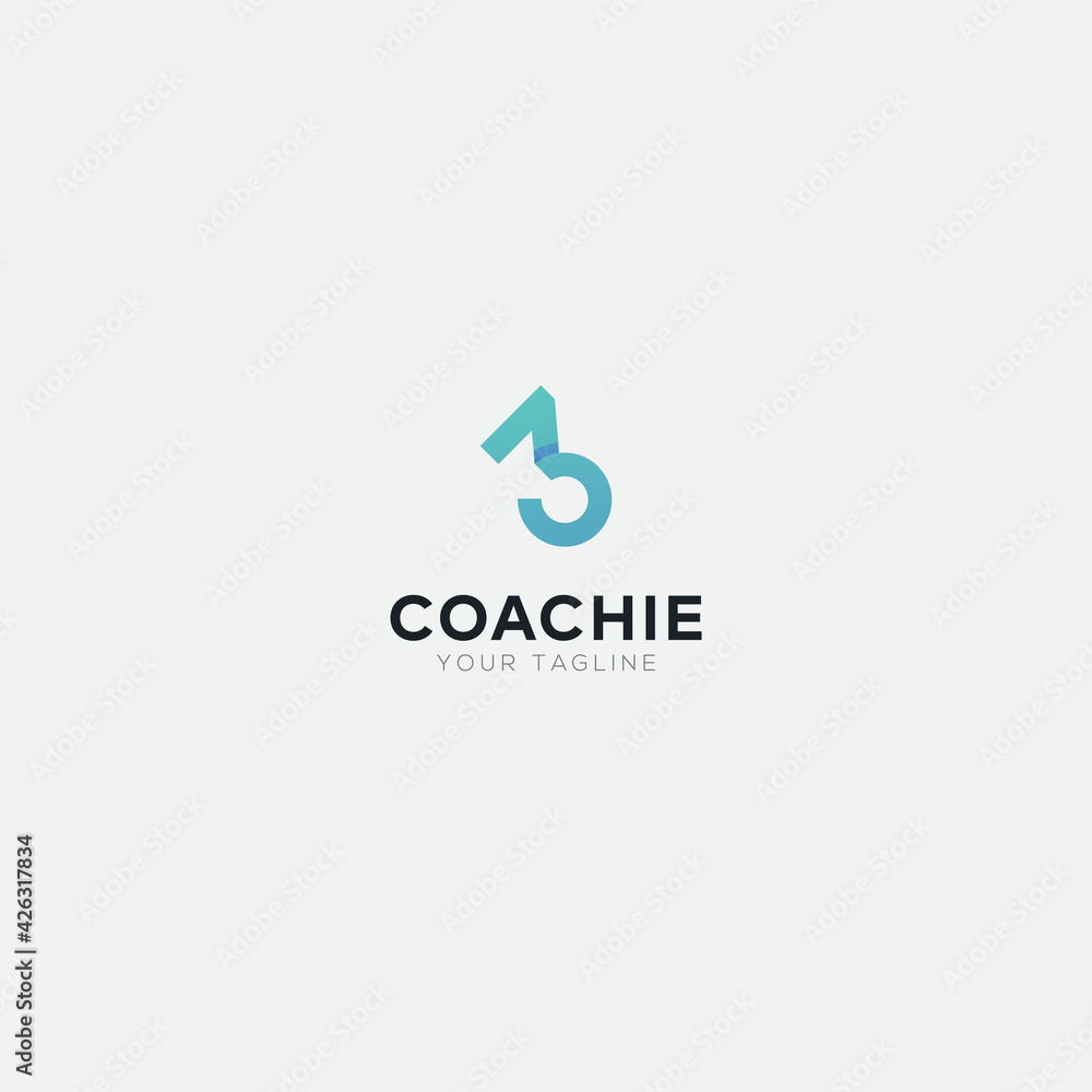 3 C letter for coach logo simple and modern 3 C letter for coach logo simple and modern