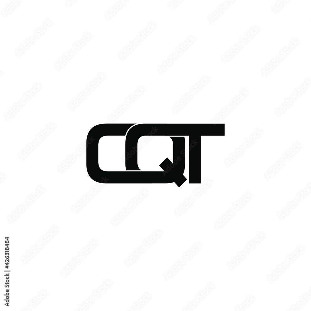 cqt letter original monogram logo design cqt letter original monogram logo design