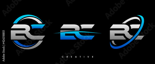 BC Letter Initial Logo Design Template Vector Illustration