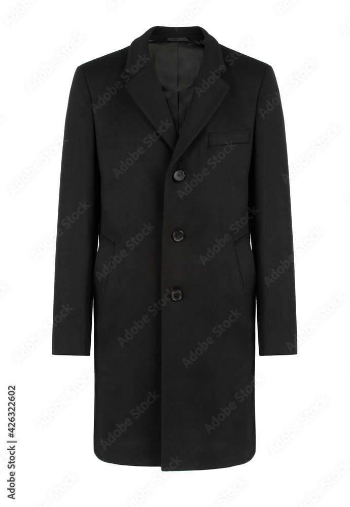 Black Wool Classic Coat Black Wool Classic Coat