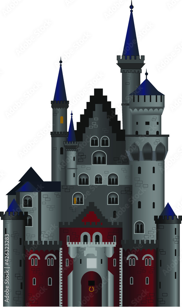 Castle. Vector image.