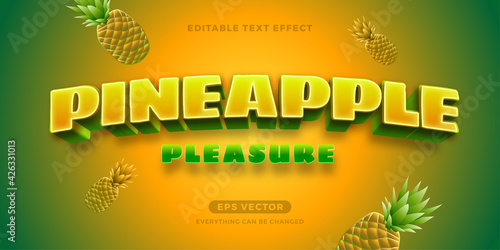 Pineapple text effect