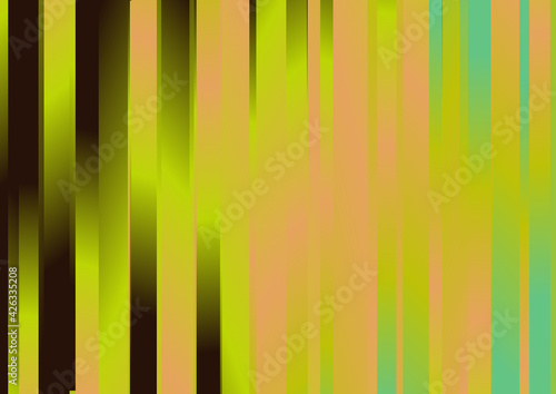 Parallel Vertical Lines Brown Blue and Green Gradient Background Vector
