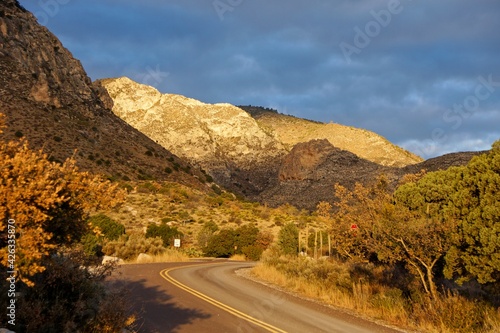 Early morning in Guadalupe Mountains National Park in Texas USA