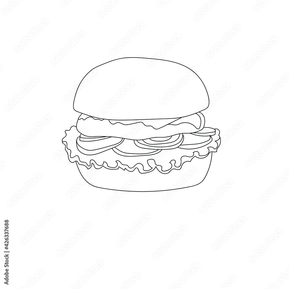 Hamburger illustrator Hamburger illustrator