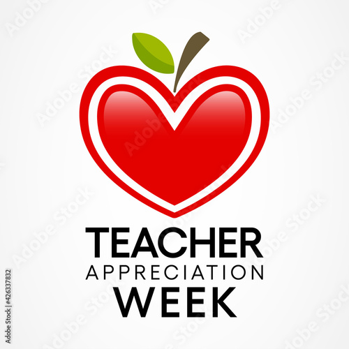 Teacher appreciation week is observed each year in May. The day provides the occasion to celebrate the teaching profession worldwide, take stock of achievements. Vector illustration.
