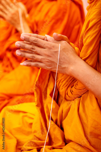 Monks of the religious rituals, Buddhist ceremony