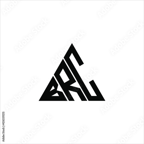 B R C letter logo creative design. BRC icon