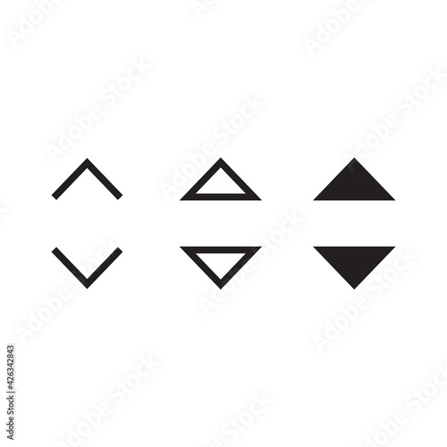 Scroll arrows Icon for web design