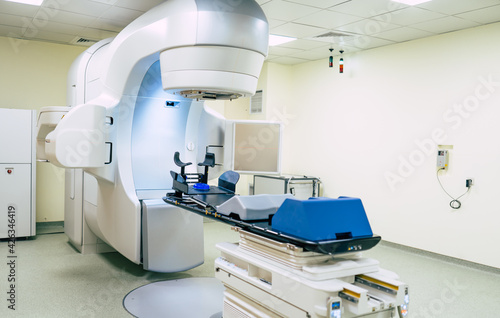 Photo of medical an advanced linear accelerator in the therapeutic oncology cancer therapy in the modern hospital laboratory © My Ocean studio