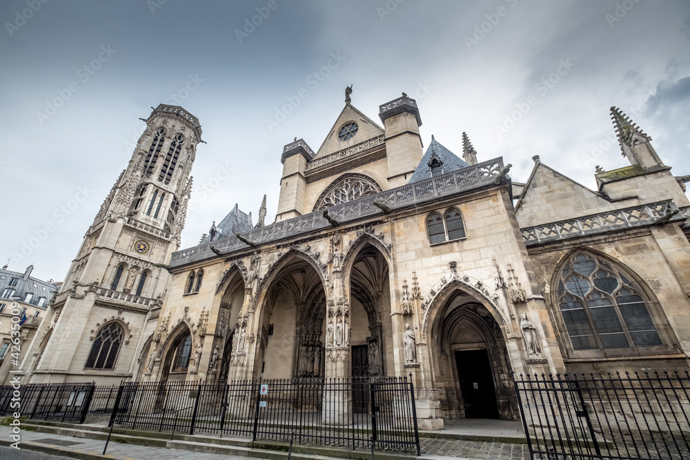 Beautiful old cathedral in Paris, France 