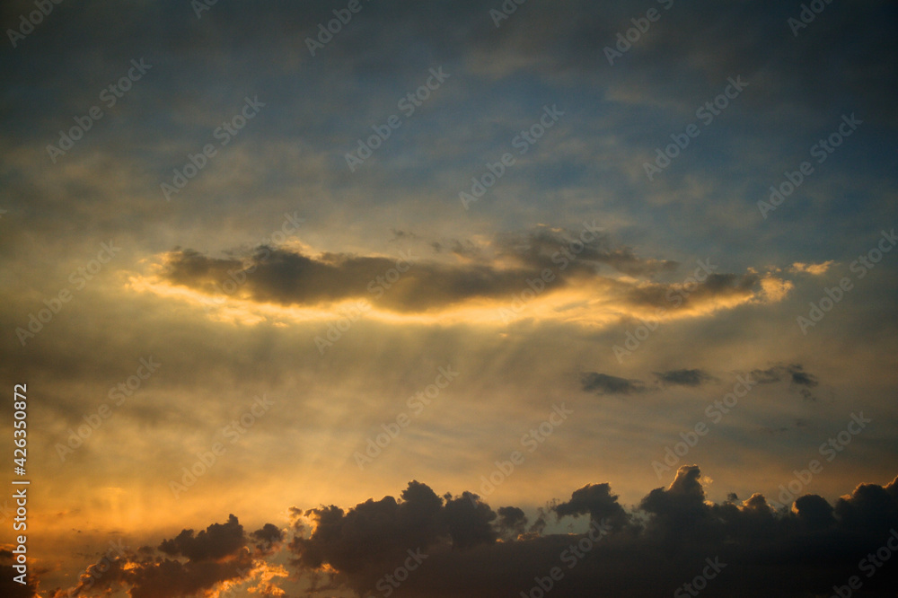 Fototapeta premium sunset in the mountains