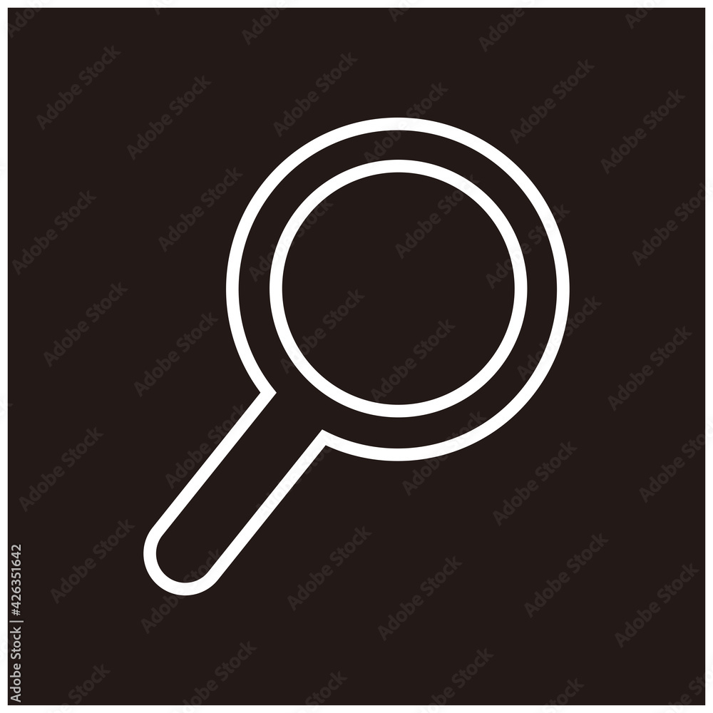 Magnifying glass graphic icon design template isolated Magnifying glass graphic icon design template isolated