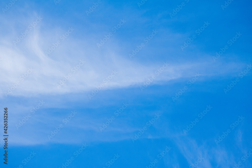 Cirrus clouds and a blue sky Cirrus clouds and a blue sky