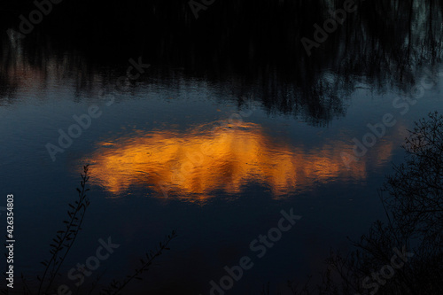 sunrise over lake