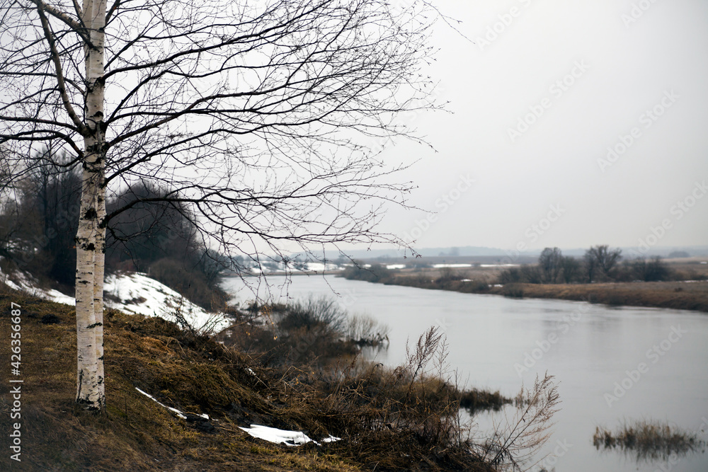 landscape in one of days of March landscape in one of days of March