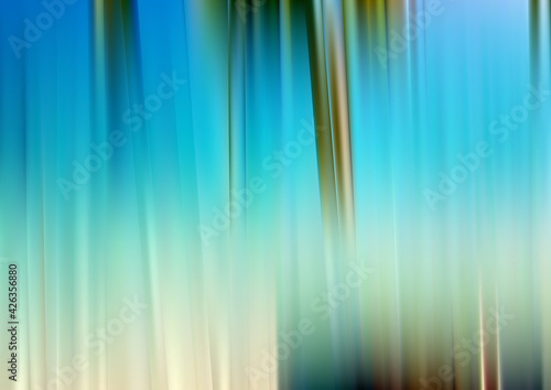 Abstract Brown Blue and Green Shiny Vertical Lines and Stripes Background