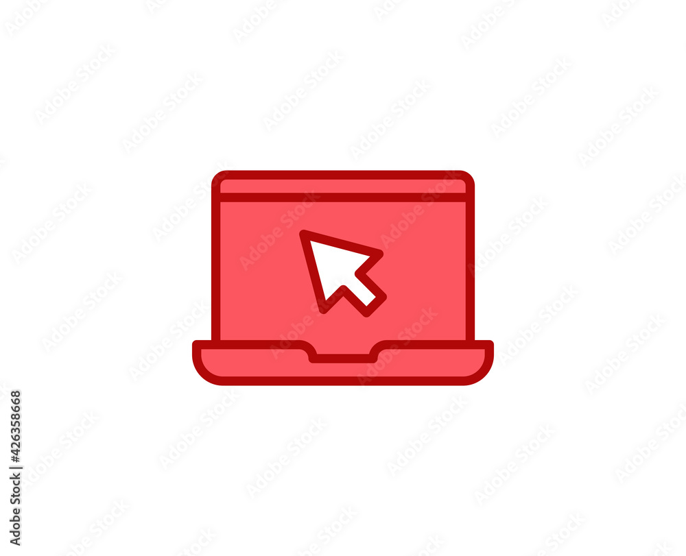 Line Laptop icon isolated on white background. Outline symbol for website design, mobile application, ui. Electronics pictogram. Vector illustration, editorial stroсk. Line Laptop icon isolated on white background. Outline symbol for website design, mobile application, ui. Electronics pictogram. Vector illustration, editorial stroсk.