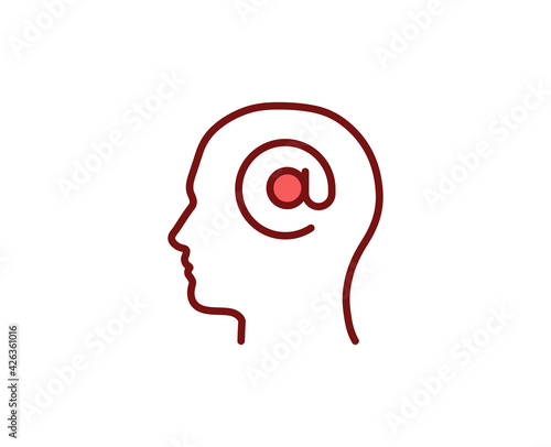 E-mail premium line icon. Simple high quality pictogram. Modern outline style icons. Stroke vector illustration on a white background. 
