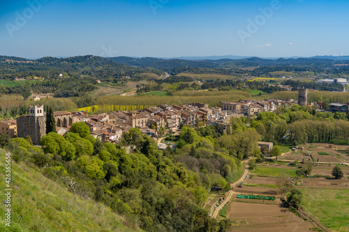 Panoramic views from the castle of Hostalric in the jungle Catalonia Costa Brava  © Osvaldo Mussi