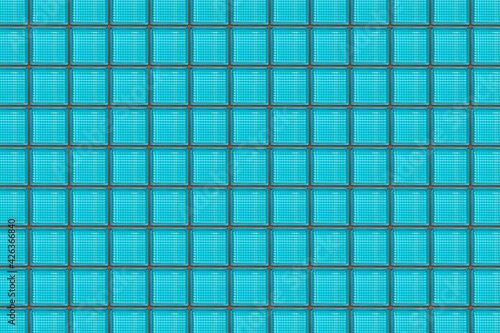Background image with blue backlit glass blocks
