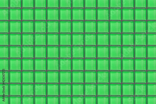 Background image with green backlit glass blocks