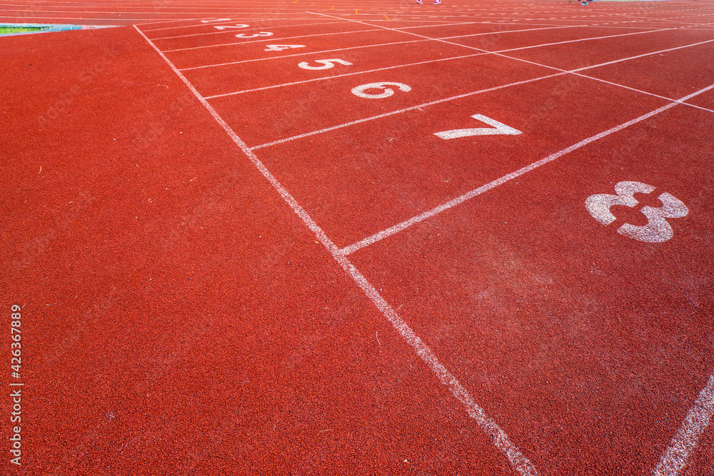 Number of running track run background Number of running track run background