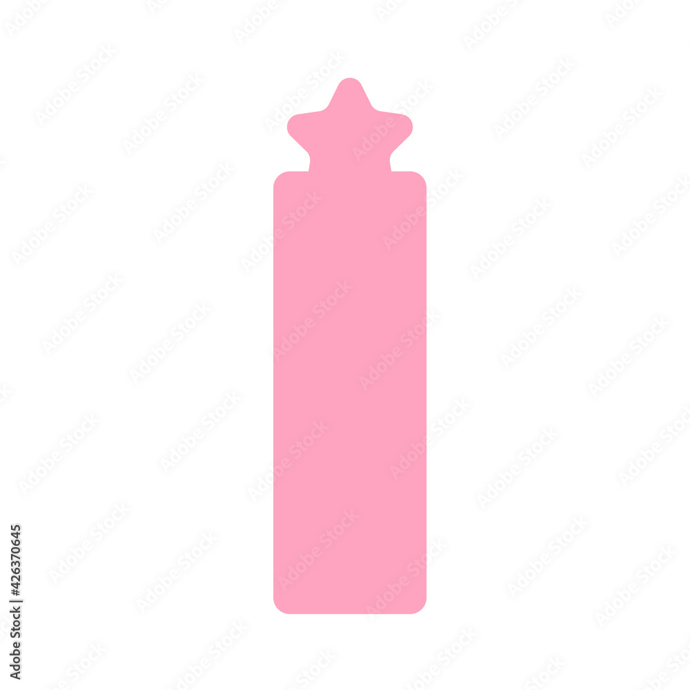 Template design vector for paper bookmarks Isolated on white background Template design vector for paper bookmarks Isolated on white background