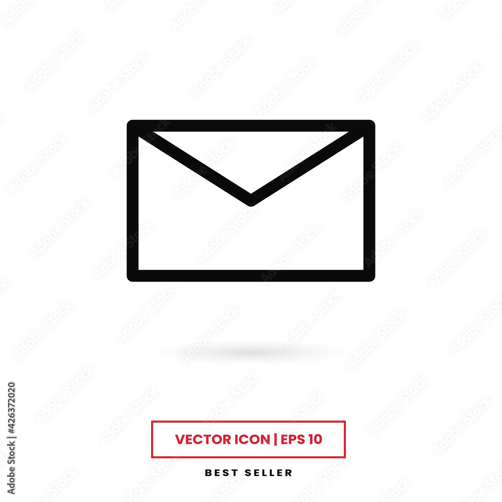 Envelope icon vector. Mail sign Envelope icon vector. Mail sign
